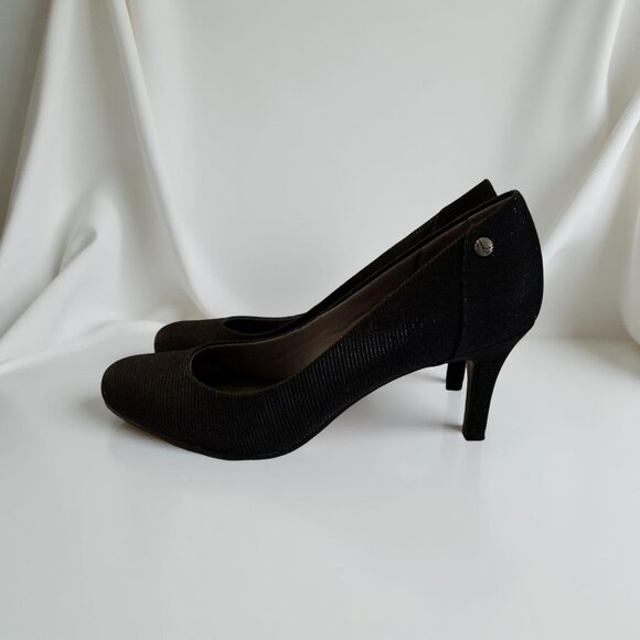 Life Stride Black Glitter Pumps Size 7M - Picture 3 of 4